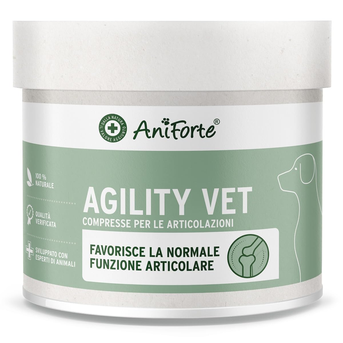 AniForte compresse per articolazioni per cani 300 pezzi - Compresse naturali per articolazioni con cozza dalle labbra verdi, artiglio del diavolo, collagene, glucosamina, condroitina