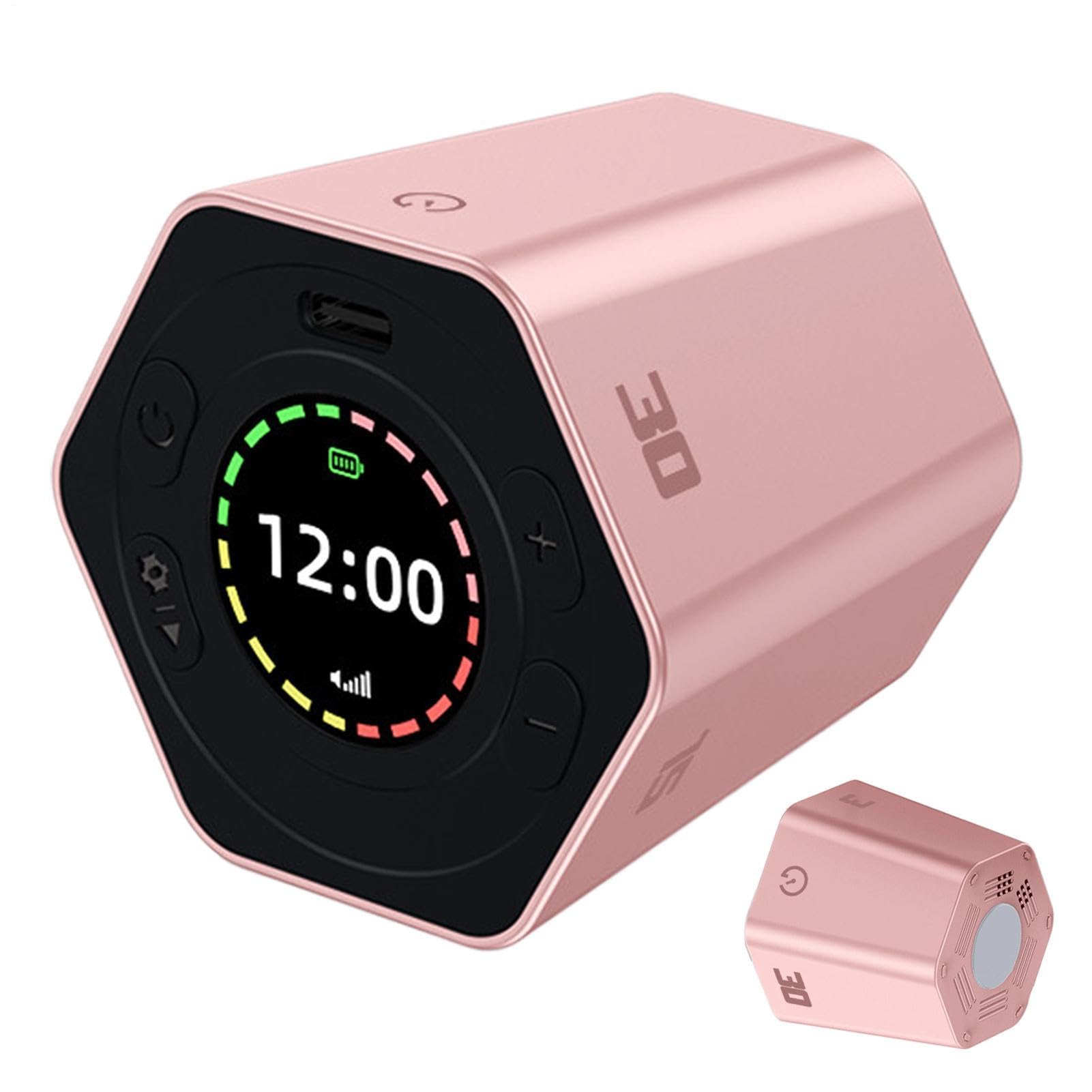 Temporizador de Escritorio Reloj Digital Recargable con Sensor Giratorio