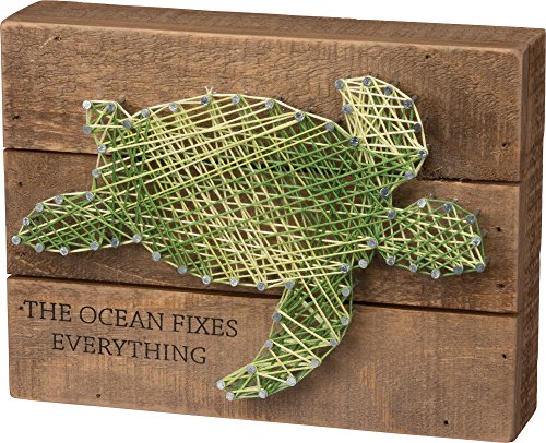 Primitives By Kathy String Art Wood Sign, 8 X 6, The Ocean Fixes Everything #TOP4