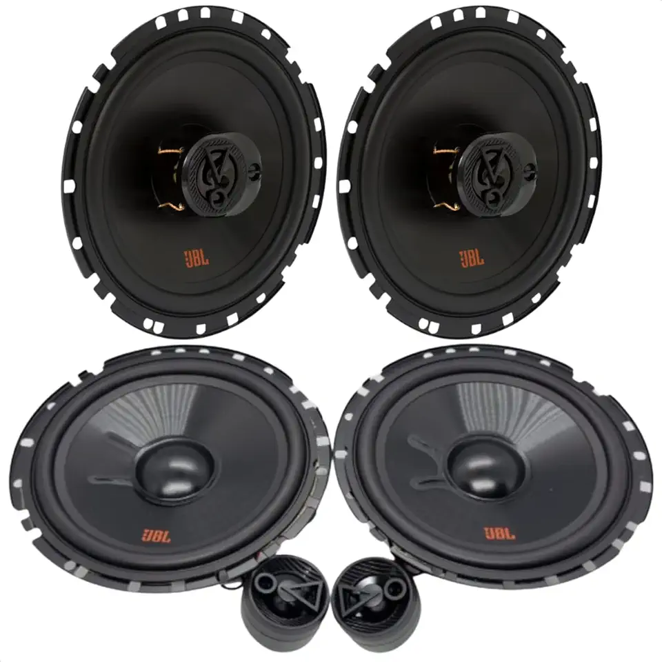 Kit Som Automotivo Completo Flex 4: Par de Alto Falantes Triaxial 6TRFX55 (110W RMS) + Par de Auto Falantes 2 Vias 62VFX55 (110W RMS) - POTÊNCIA, CLAREZA E IMERSÃO para seu Carro!