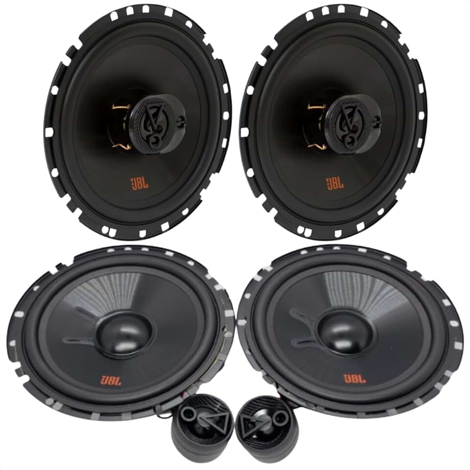 Kit Flex 4 Som Automotivo Completo: Par de Alto Falantes Triaxial 6TRFX55 (110W RMS) + Par de Auto Falantes 2 Vias 62VFX55 (110W RMS) - POTÊNCIA, CLAREZA E IMERSÃO para seu Carro!