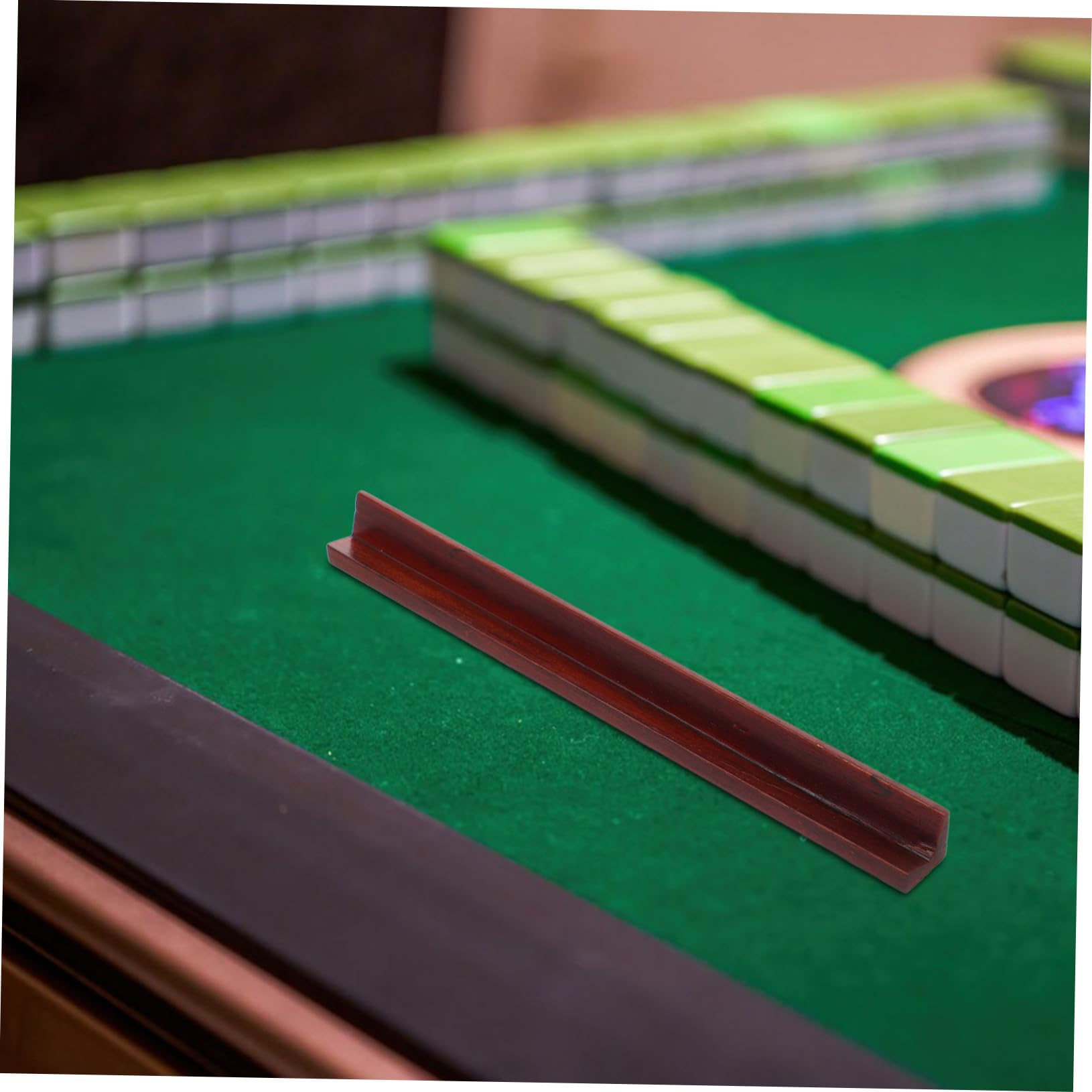 Abaodam Mini Mahjong Schiebelineal Aus Holz 9.06" X 0.79" X 0.71" Rutschfestes Domino-Tablett Für Präzise Fliesenanordnung Unterwegs Und Amerikanisches Mahjong