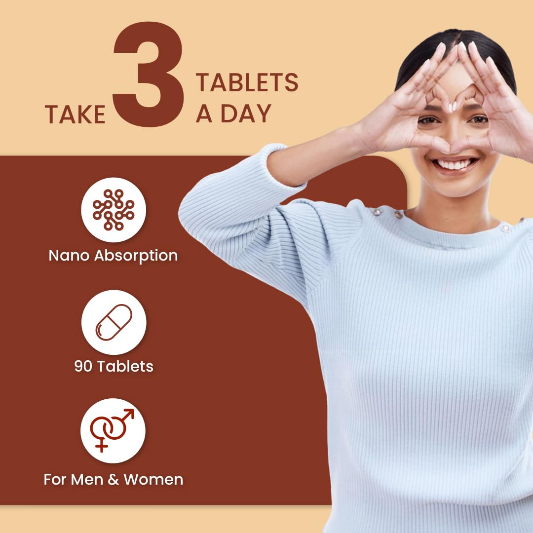 ZEROHARM Holo Eyeris | Lutein and Zeaxanthin Eye Supplements | Supports Vision, Eye Health & Digital Eye Strain Relief from High Screen Time for Men and Women | 90 Tablets — Amazon image 7