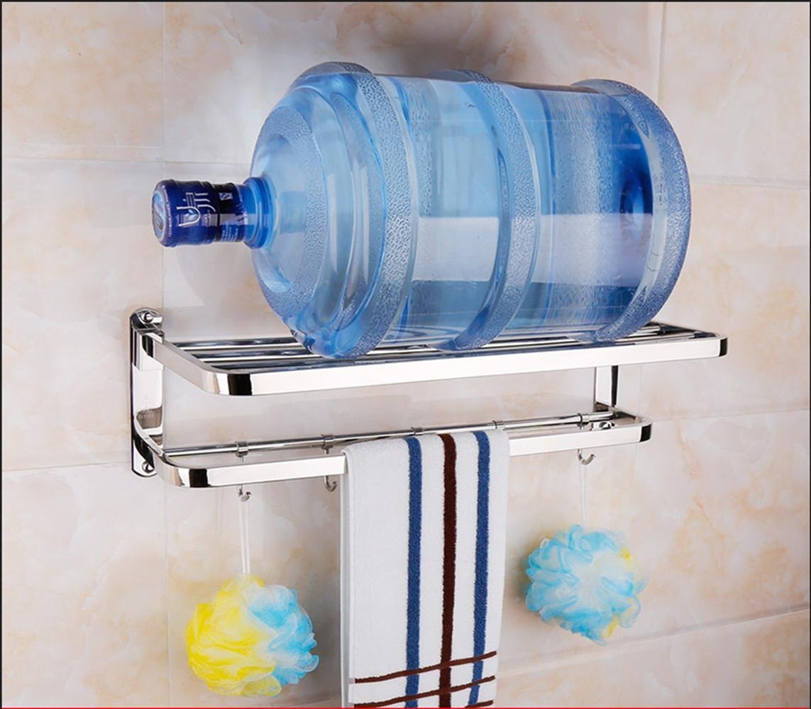 Toallero de baño con estantes organizadores y barras de gran capacidad