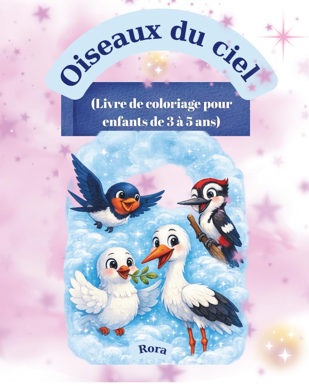 Oiseaux du ciel: Livre de coloriage pour enfants de 3 à 5 ans