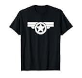 Comics Classic Captain America Army Shield Logo T-Shirt