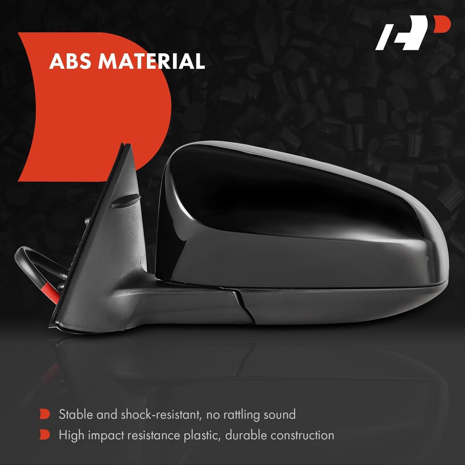 A-Premium Driver Side Power Door Mirror Compatible with Toyota Camry 2012 2013 2014 - Heated Manual Folding Black Outside Rear View Mirror - Replace# 8794506060C0, 8790906410PFM