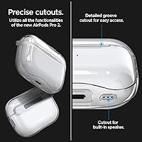 Vista 6 de Spigen Funda ultra híbrida diseñada para AirPods Pro de 2ª generación 2022/2023 (cable USB-C/Lightning), transparente
