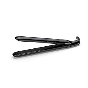 BaByliss ST255E Planchas de pelo con placas flotantes de cerámica con turmalina, 3 temperaturas 180ºC, 200ºC y 230ºC, calentamiento instantáneo, apagado automático, cable giratorio 2 m