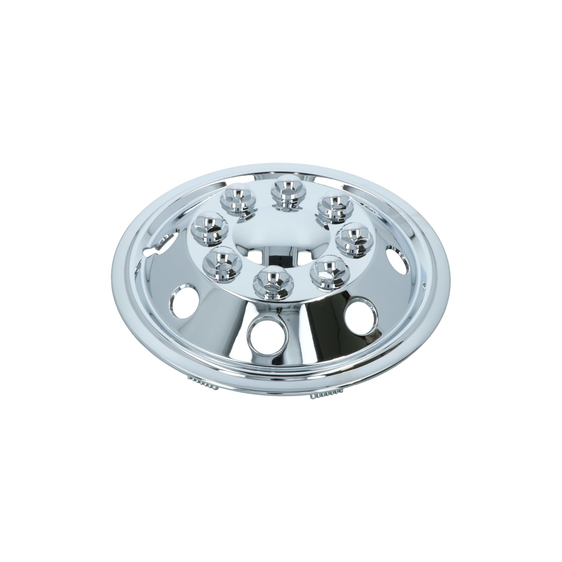 Carpoint 2210205 Jeu d'Enjoliveurs de Roues 14 Chrome Jantes Bombées, 4 pièces, Argent