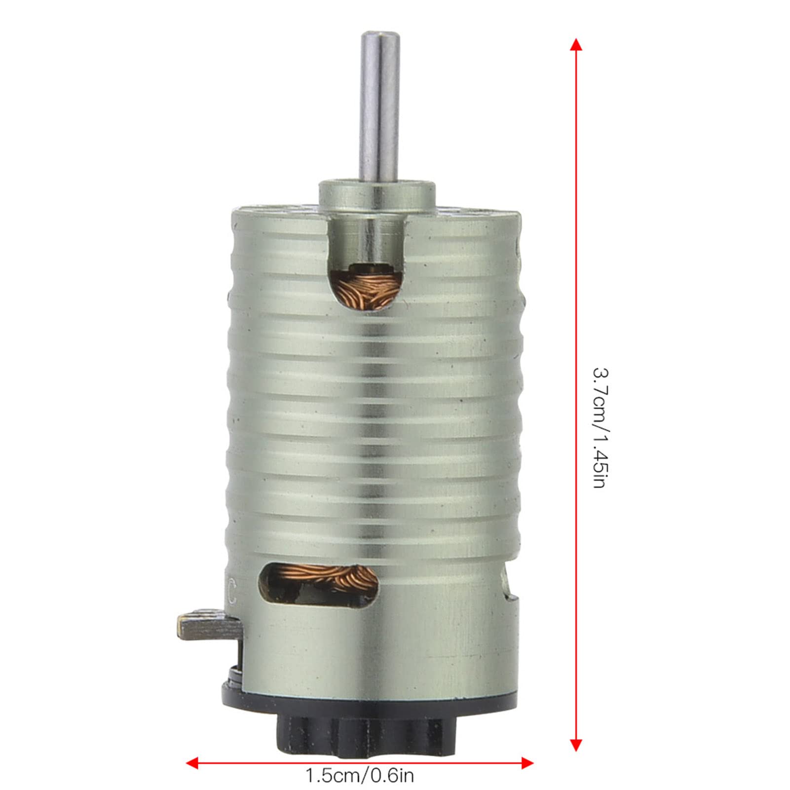 Motor sin Escobillas, Construcción de Metal, Motor de Alto par de 2 5500 KV para Carreras de Coches Modelo RC 1/24 1/28