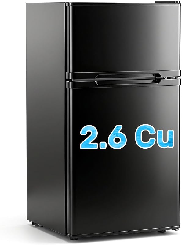 DollarDash 2.6 Cu.Ft Mini Fridge with Freezer, 3-Temperature Settings — 1 of 8