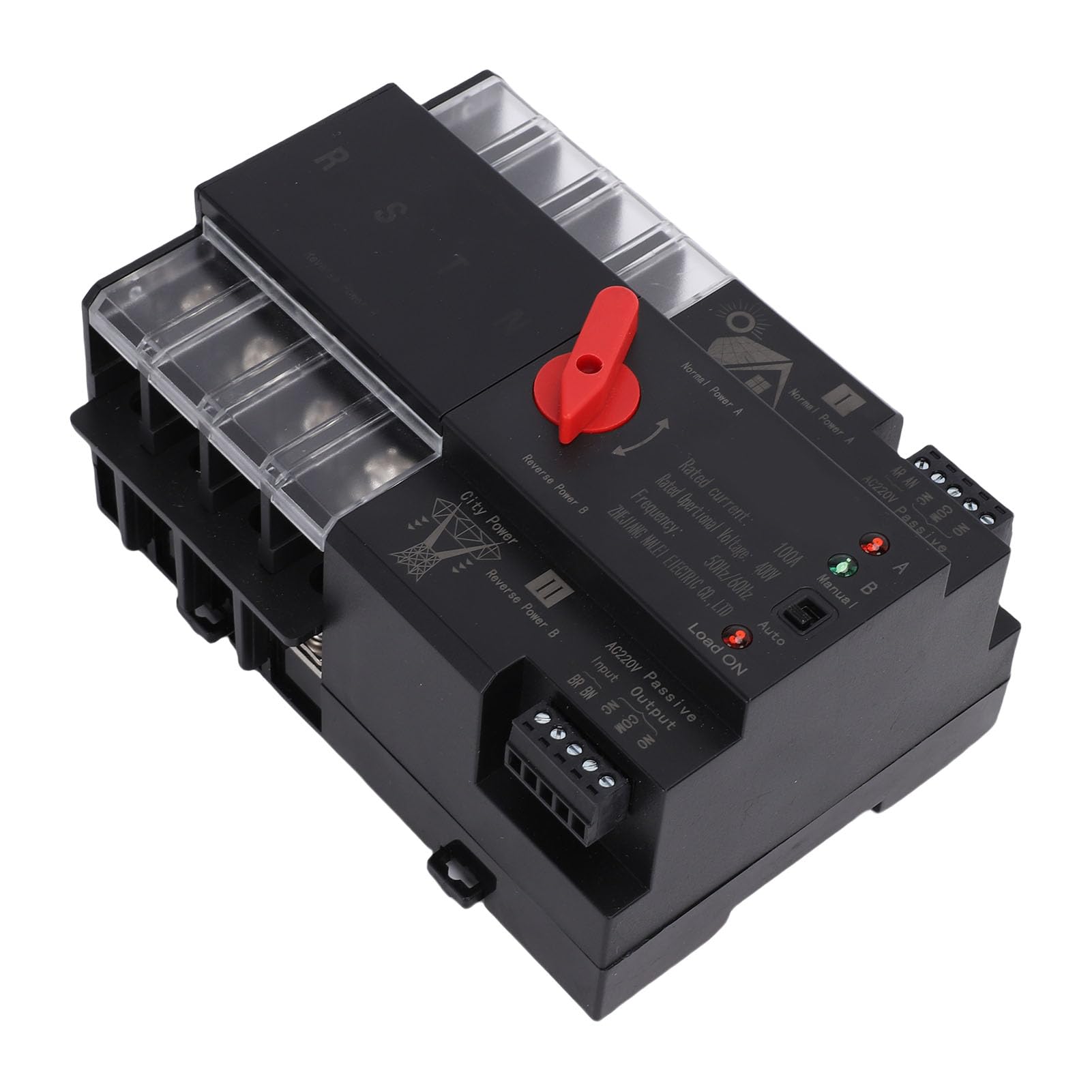 Tangxi Interruptor de Transferencia Automática de Doble Potencia 4P, Unidad de Conmutación Rápida de 100A para Centros Comerciales y Laboratorios