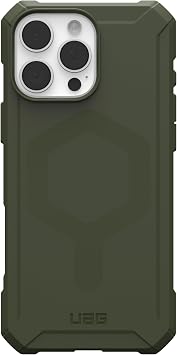 URBAN ARMOR GEAR UAG Designed for iPhone 16 Pro Max Case 6.9 Essential Armor - Compatible with MagSafe Charging Rugged Slim Sleek Shockproof Anti-Slip Military Grade Protective Cover, Olive Drab