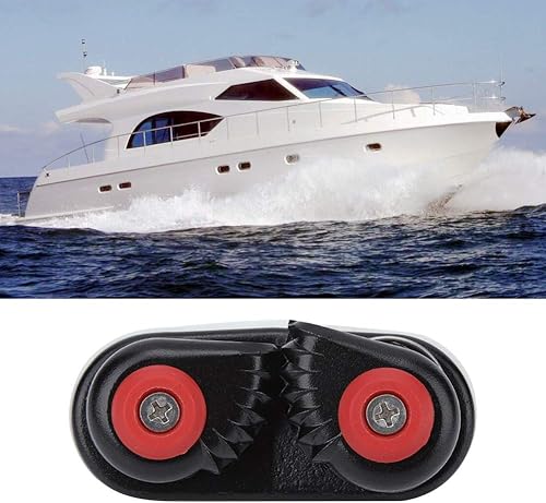 Miniatura 5 de Tacos de leva, aleación de aluminio negro, soporte de hebilla de anclaje para kayak, yate, barco, accesorio de bloque pequeño para kayak, accesorios