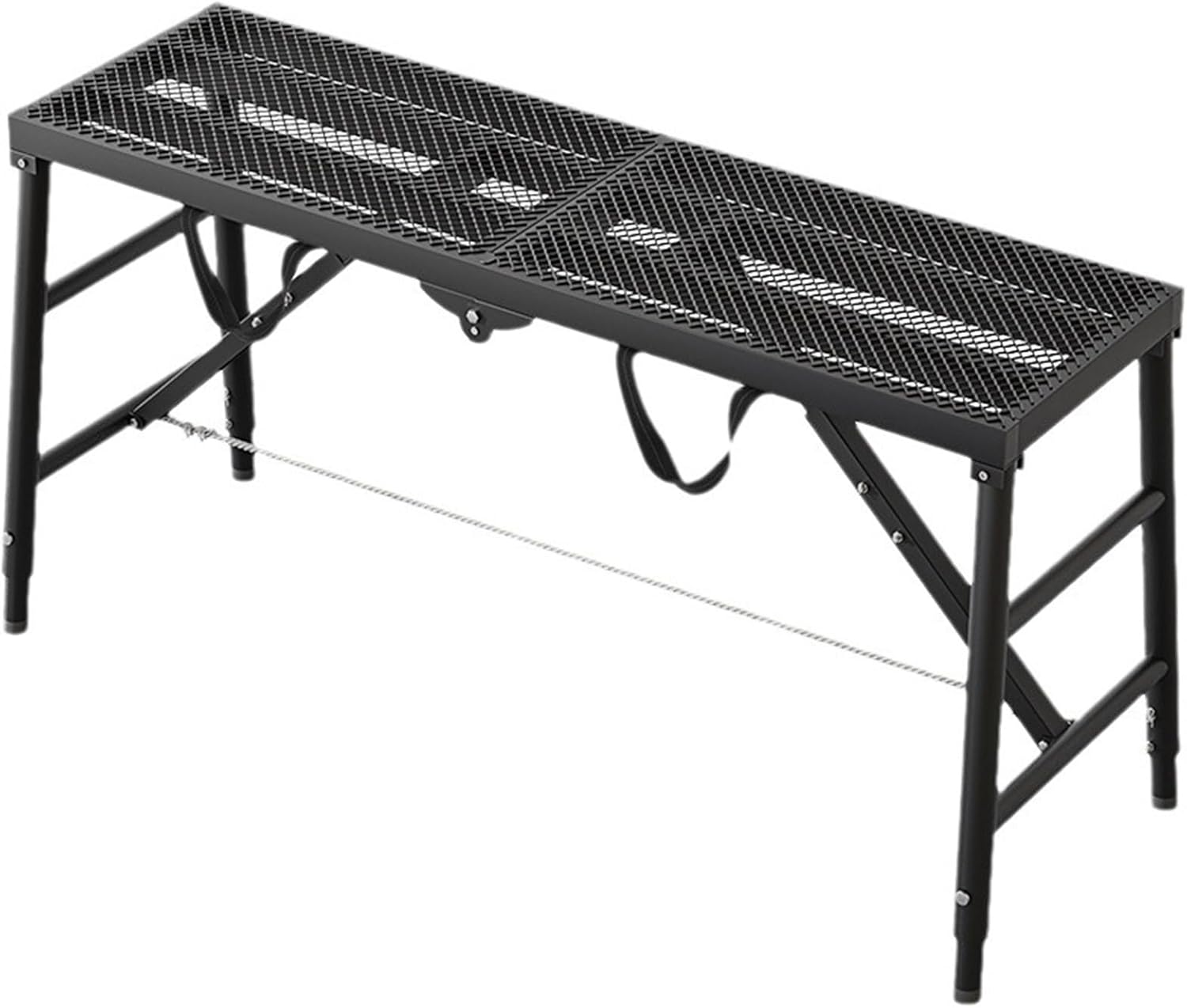 Adjustable Folding Work Platform, Scaffolding Platform Tall, Portable Work Benches Foldable, Platform Ladder for for Home Improvement, Painting,C,120cm/3.9ft