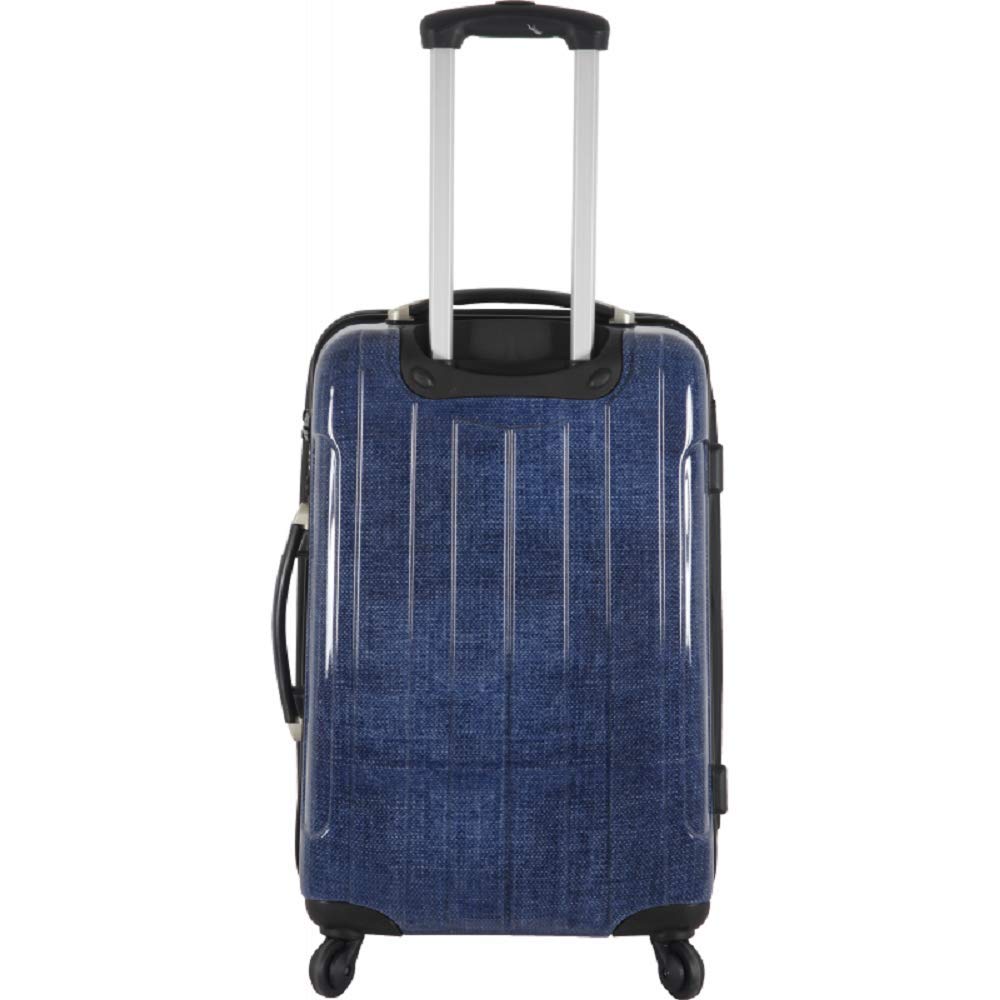 Valise Rigide en Polycarbonate 70 cm pour Long Séjour 4 Roues Multidirectionnelles Navy Jeans Bahamas