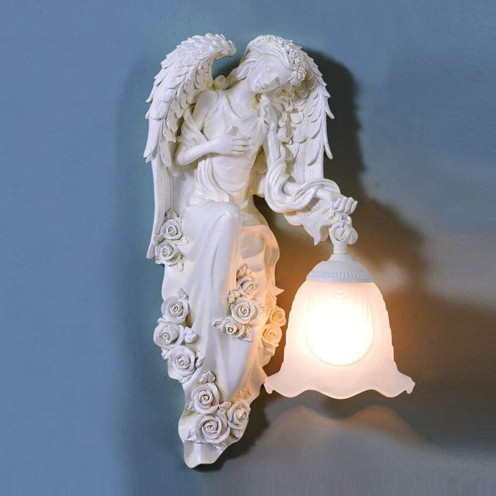 Pumpink European Decorative Angel Lantern Maria Wall Light Wall Sconce Creative Resin Sculpture Venus Living Room Bracket Light Ancient Greek Love God Aisle Staircase Balcony Villa Wall Lamp