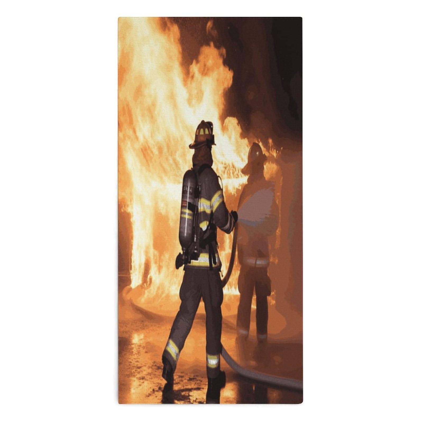 YUXBVKRS Firefighter Fireman Flame Hand Towels for Bathroom 14x29 Inch