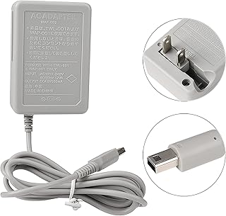 3DS Charger, AC Adapter Home Travel Charger Wall Plug Power Adapter Compatible with Nintendo New 3DS XL, New 3DS, 3DS XL, 3DS, New 2DS XL, New 2DS, 2DS XL, 2DS, DSi XL, DSi(100-240 V)