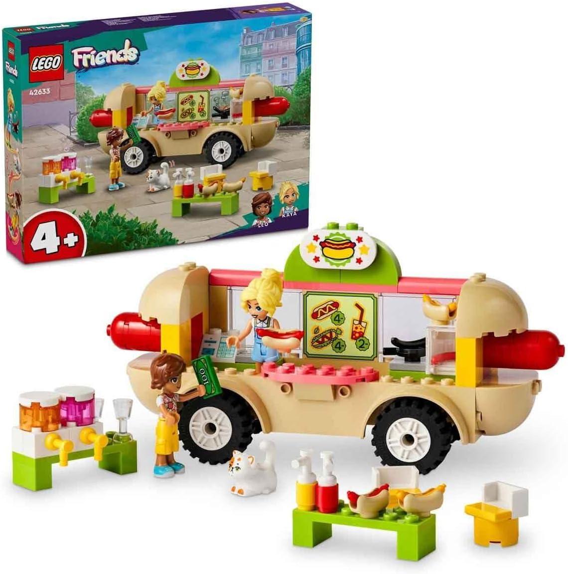 LEGO Friends Hot Dog Food Truck Toy Set with Mini-Dolls 42633