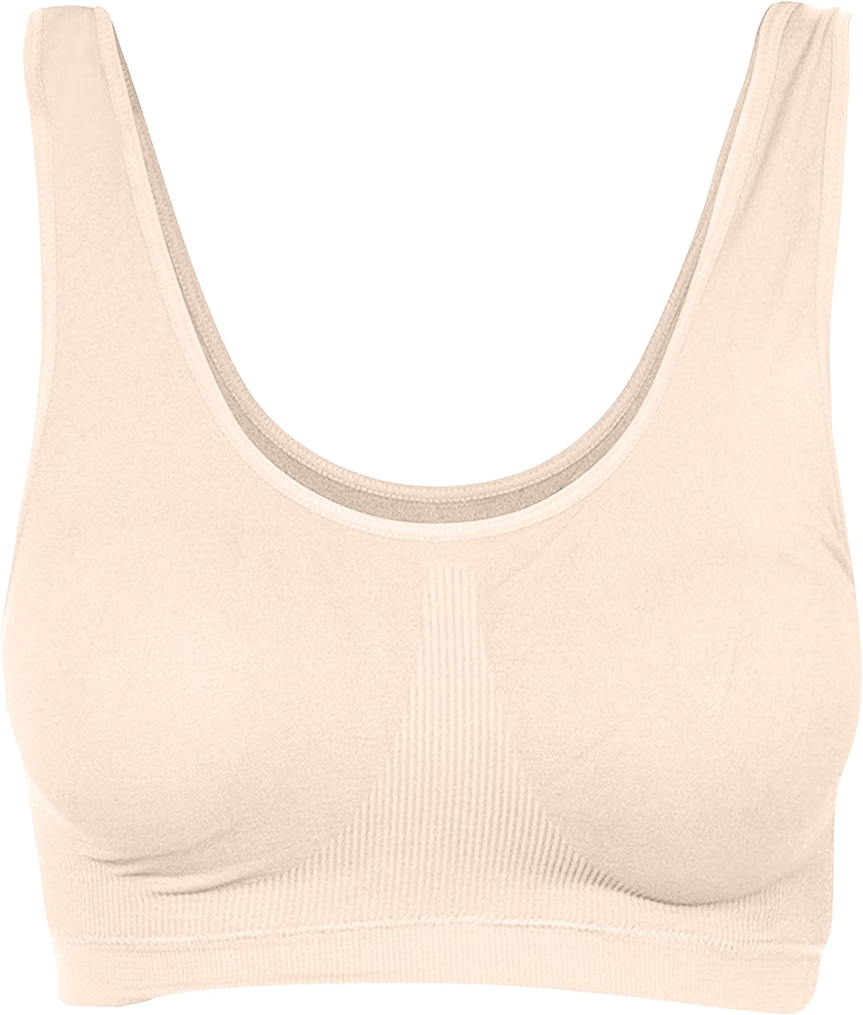 Love My FashionsWomen's Super Comfort Bra Nonpadded Pack of 1 & 3 Seamless Crop Top Bralette Everyday Wear Plus Size Sleep Yoga Stretch Sports Bras