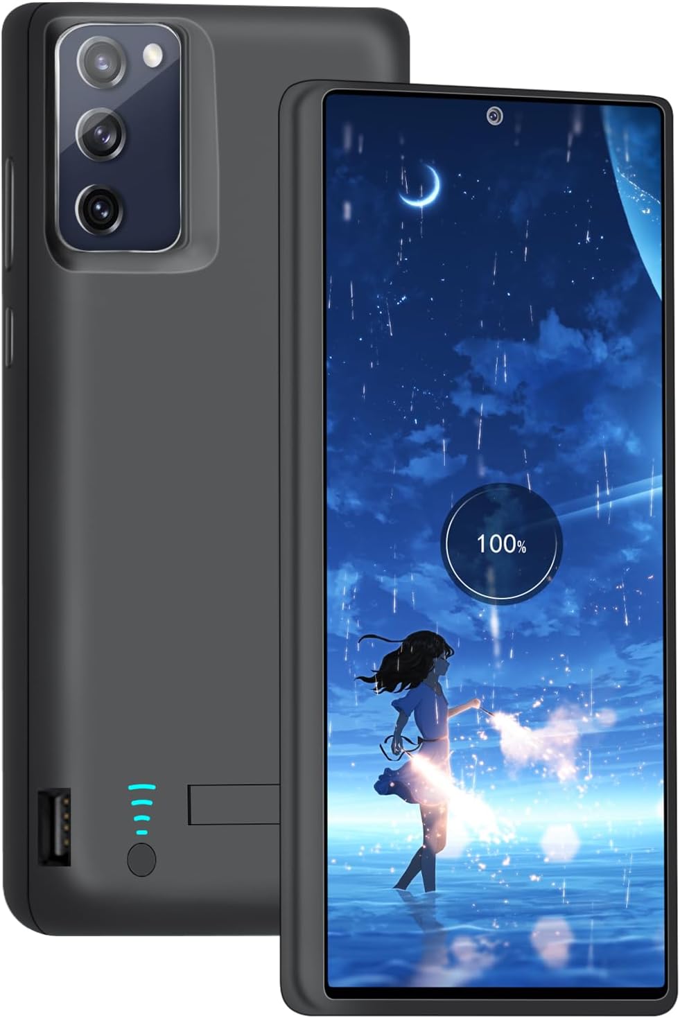 Upgraded Battery Case for Samsung Galaxy S20 FE 5G, 5000mAh Rechargeable Extended Battery Charging Charger Case, Add 100% Extra Juice (6.5 Inches) Black