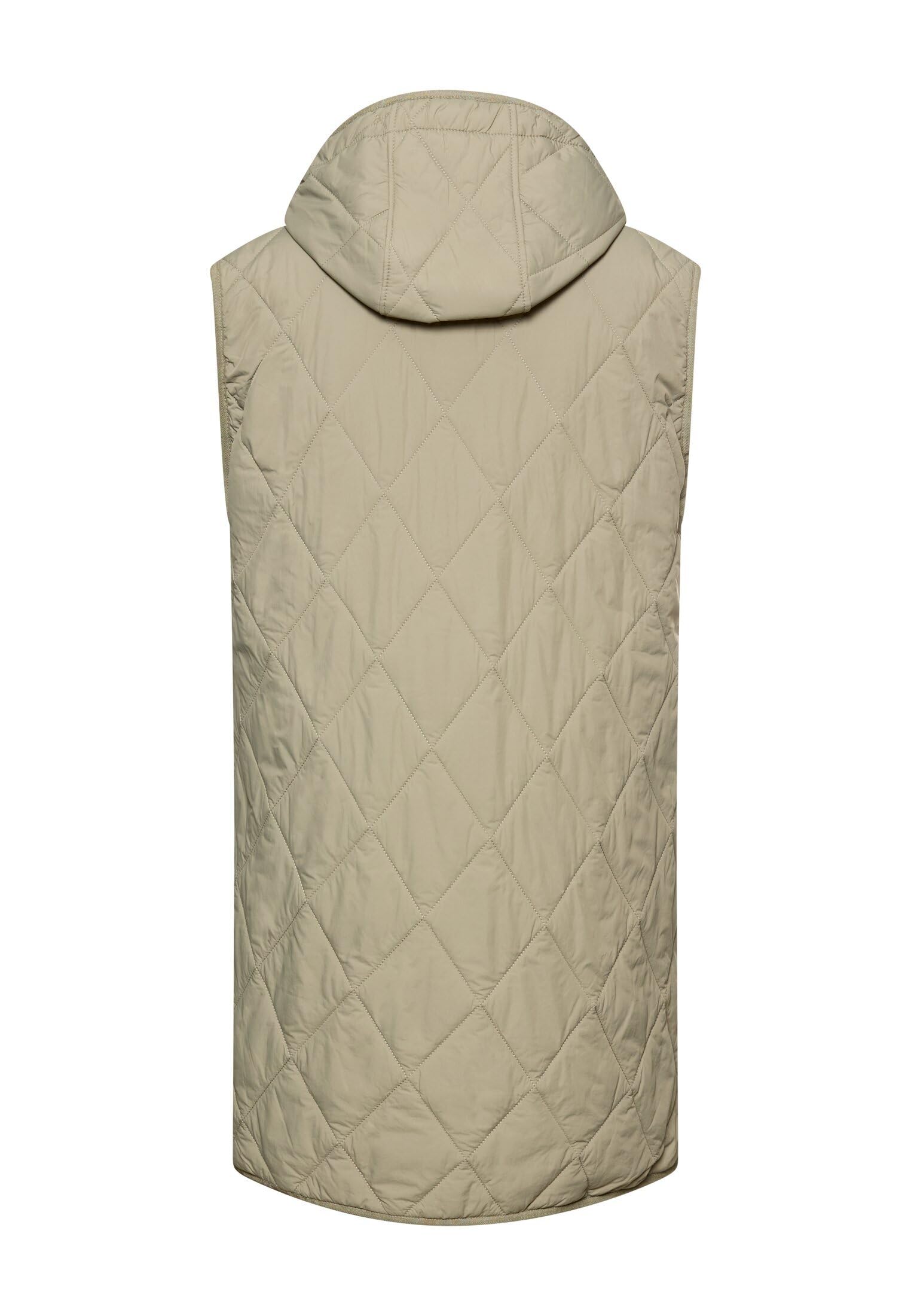 camel active Damen Lange Weste mit Kapuze