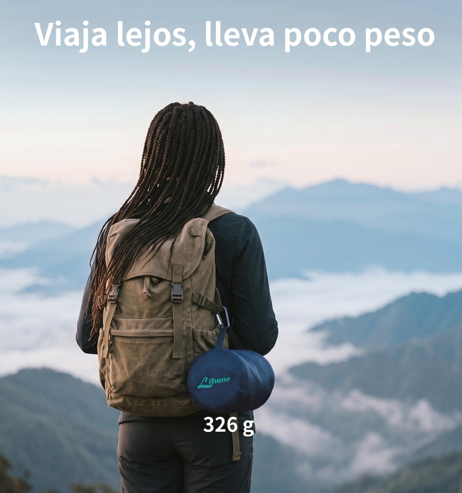 Litume Manta de Viaje para Avión, Cálida, Polar Verde Azulado, Versátil