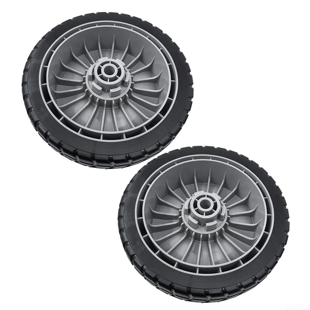 Ruedas para cortacésped de 8 x 2 pulgadas para Honda HRR216 HRS216 HRT216, juego de neumáticos delanteros y traseros con kit de engranajes 12T sustituye a 44710-VL0-L02ZB (2 ruedas delanteras)