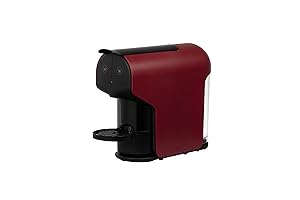 Delta Q - Cafetera para Cápsulas Delta Q Quick Roja - Para Bebidas Calientes y Cafés - Sencilla y Práctica - Diseño Elegante - Fácil de Usar - Potencia 1200 W - Dimensiones 116 x 257 x 350 mm