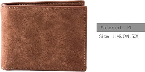 Miniatura 2 de ZAINJO Wallets For Men Patchwork Leather Men Wallets Short Male Purse With Coin Pocket Card Holder Trifold Wallet Men Clutch Money Bag
