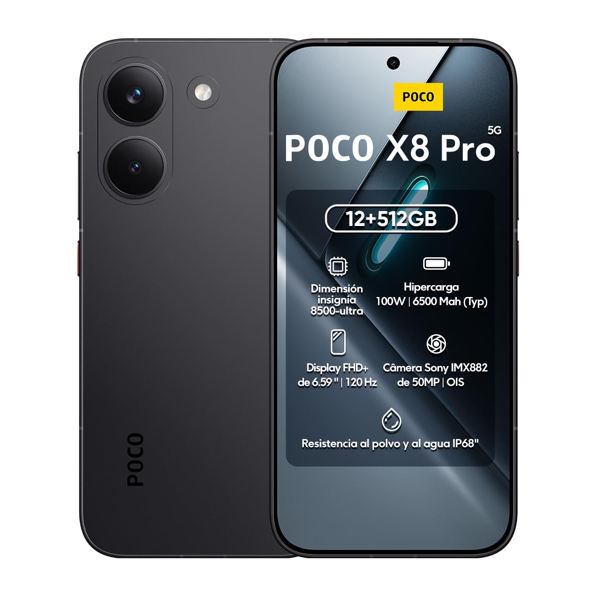 Smartphone Xiaomi Poco X8 Pro 512GB / 12GB Ram (Preto) | Amazon.com.br