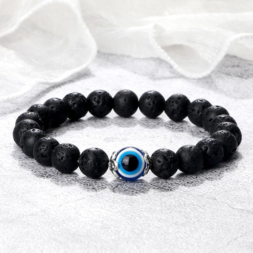 Evil Eye Stone Bracelet for Protection