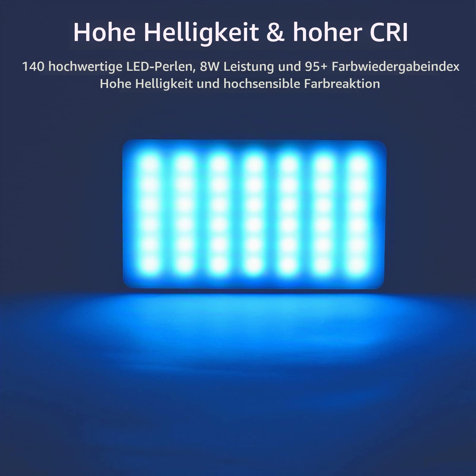 Andoer RGB LED Videoleuchte mit 3100mAh Akku, Mini Licht für Kamera, Dimmbar 2500K-9000K, Wiederaufladbare mit LCD Display für Makro, Produktfotografie und Vlogs