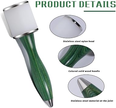 Leather Carving Hammer with Straight Nylon Head Leatherworking Mallet