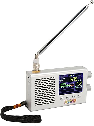 Radio FM digital portátil, radio de emergencia de banda completa, pantalla LCD de 2.4 pulgadas, altavoz dual estéreo 5000 mAh LW MW SW FM AM