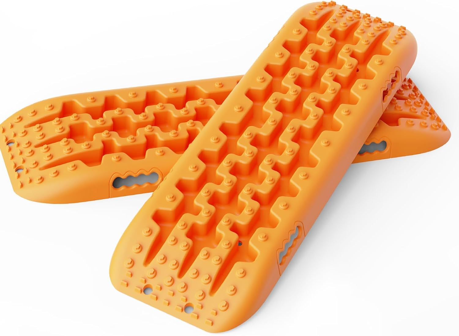 ALL-TOP Recovery Traction Boards, 2PCS, Reinforced Off Road Bendable Tire Friction Tracks (3rd Gen, Orange) Classic Boards Orange