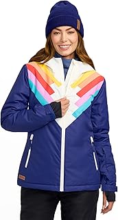 Chaquetas de esquí para mujer, ropa de abrigo de esquí con capucha e impermeable para adultos