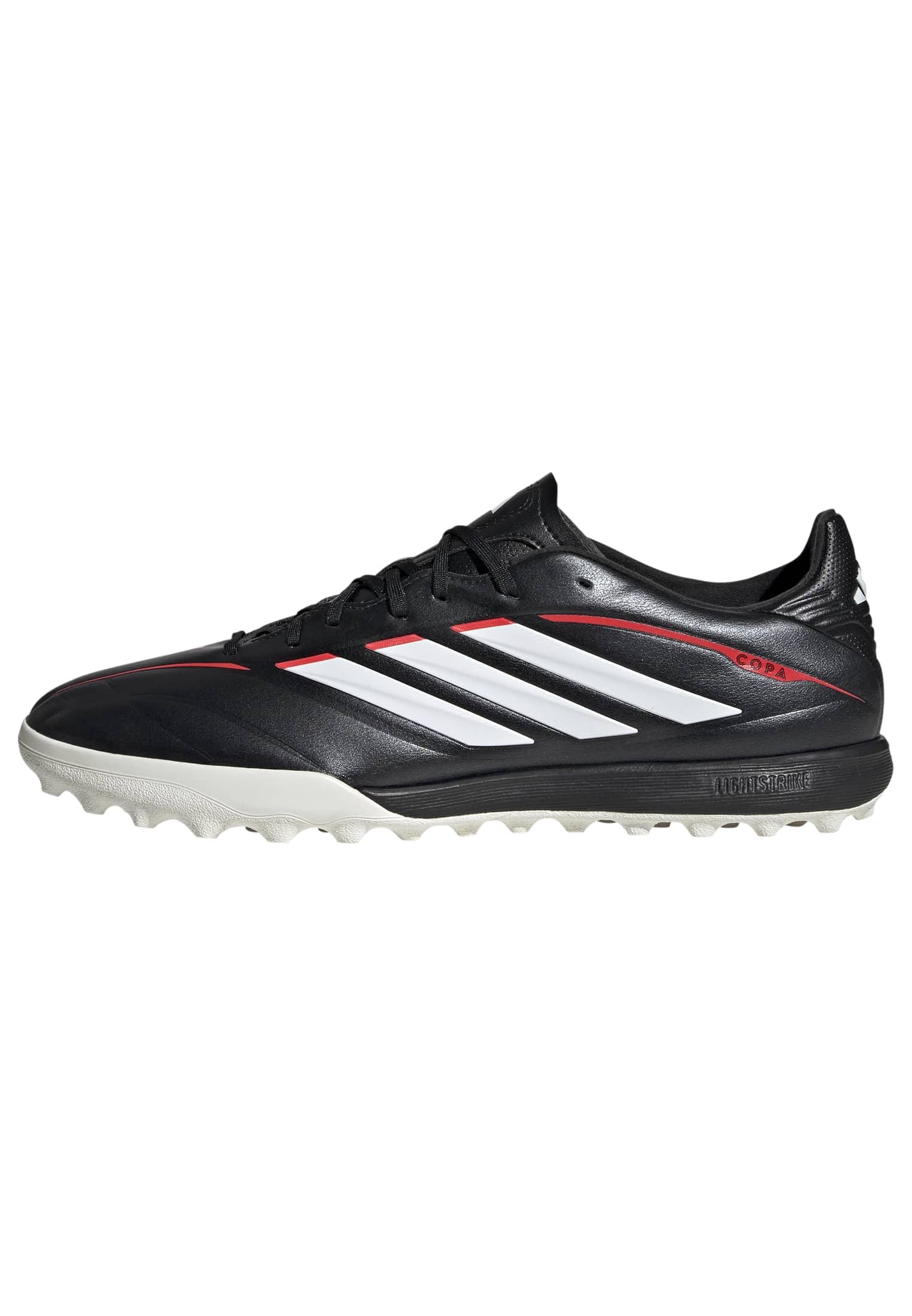 adidas Unisex Copa Pure Iv League Turf Football Shoes, Core Black/FTWR White/Lucid Red, 12.5 UK