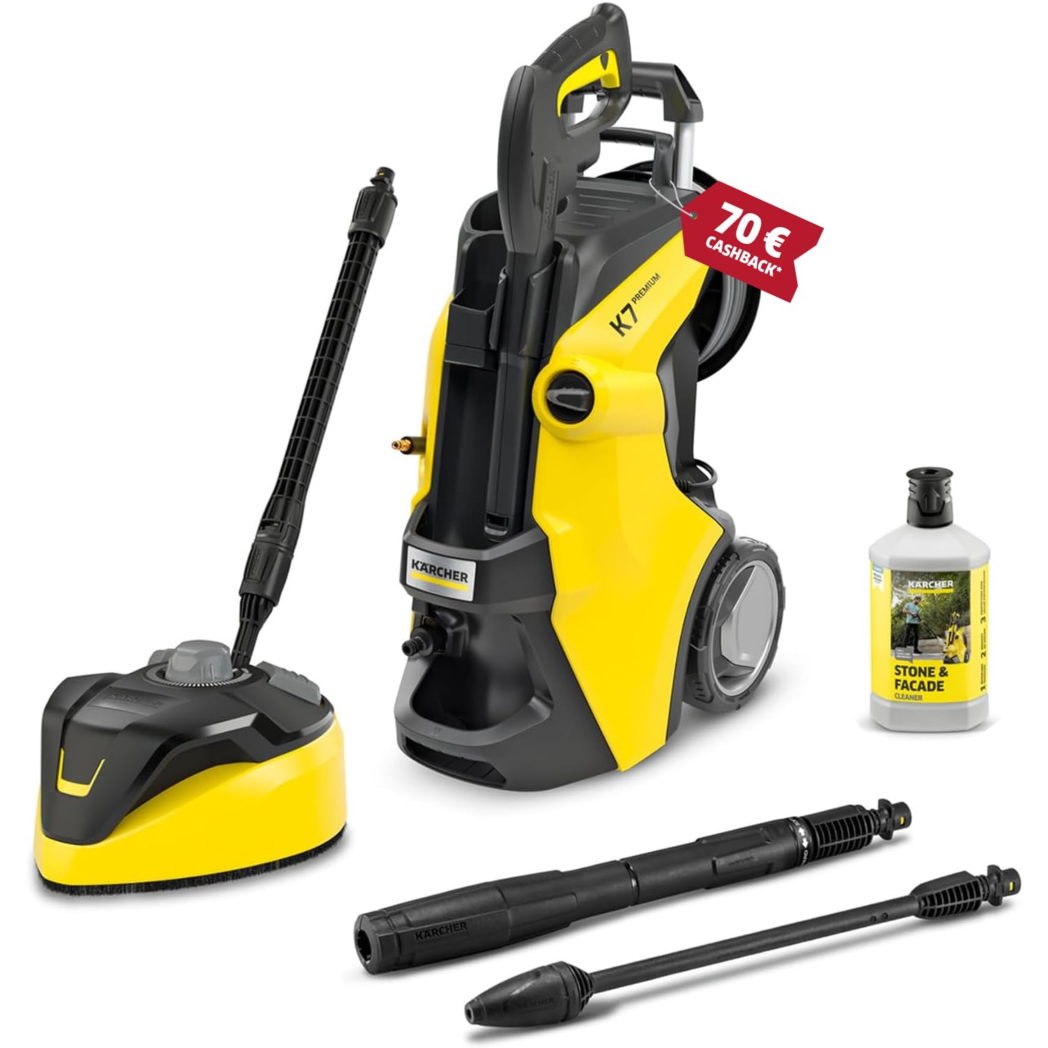 Kärcher Hochdruckreiniger K 7 Premium Power Flex Home, Druck: max. 180 bar, Fördermenge: 600 l/h, Flächenleistung: 60 m²/h, Gewicht: 17,9 kg, Flex-Hochdruckschlauch, Dreckfräser, Strahlrohr, Home Kit
