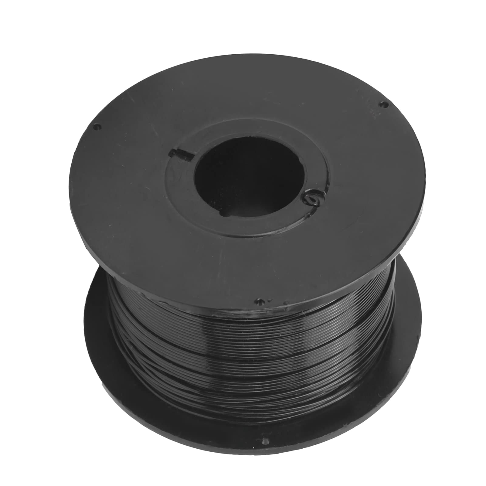 Yomiyuyr Metallic Twist Cable, PVC Coated Twist Ties, Black Wire for Bundling Cables, Bouquets, Garden Branches, and Network Wires, 100m x 4 Rolls