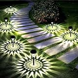 Siatom Solar Pathway Lights 10 Pack, Bright Solar Path Lights Outdoor Waterproof IP65, Walking Path Solar Lights for Outside, Garden, Lawn, Walkway, Yard (Cold White)