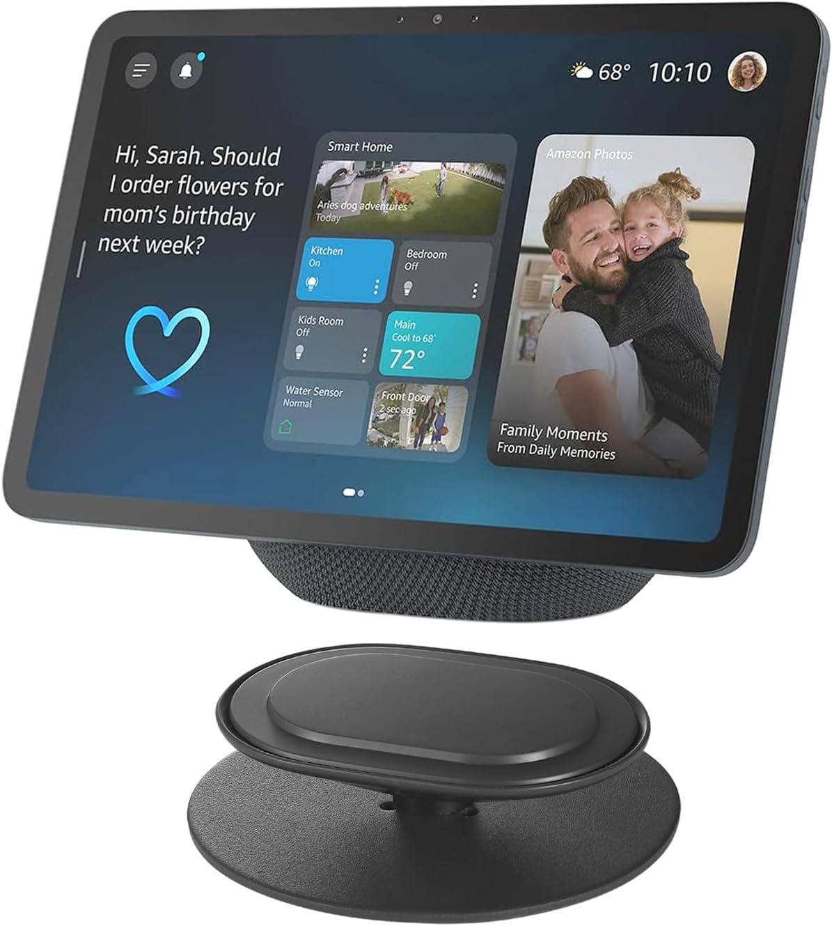 Adjustable Stand Designed for Echo Show 8 & 11 (2025 Releases), Also Compatible with Google Nest Hub，Non-Slip Base