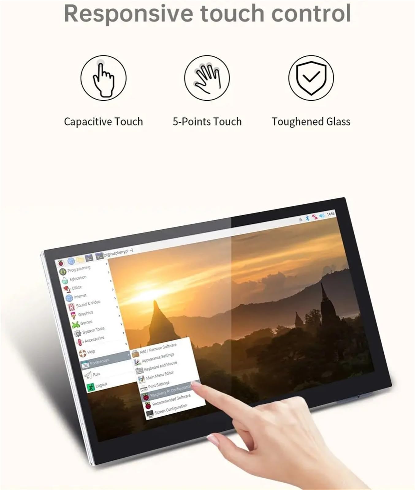 Compatibile con touch screen capacitivo BIGTREETECH BTT Pi TFT50/43/70 DSI for stampante 3D(PI TFT 50)