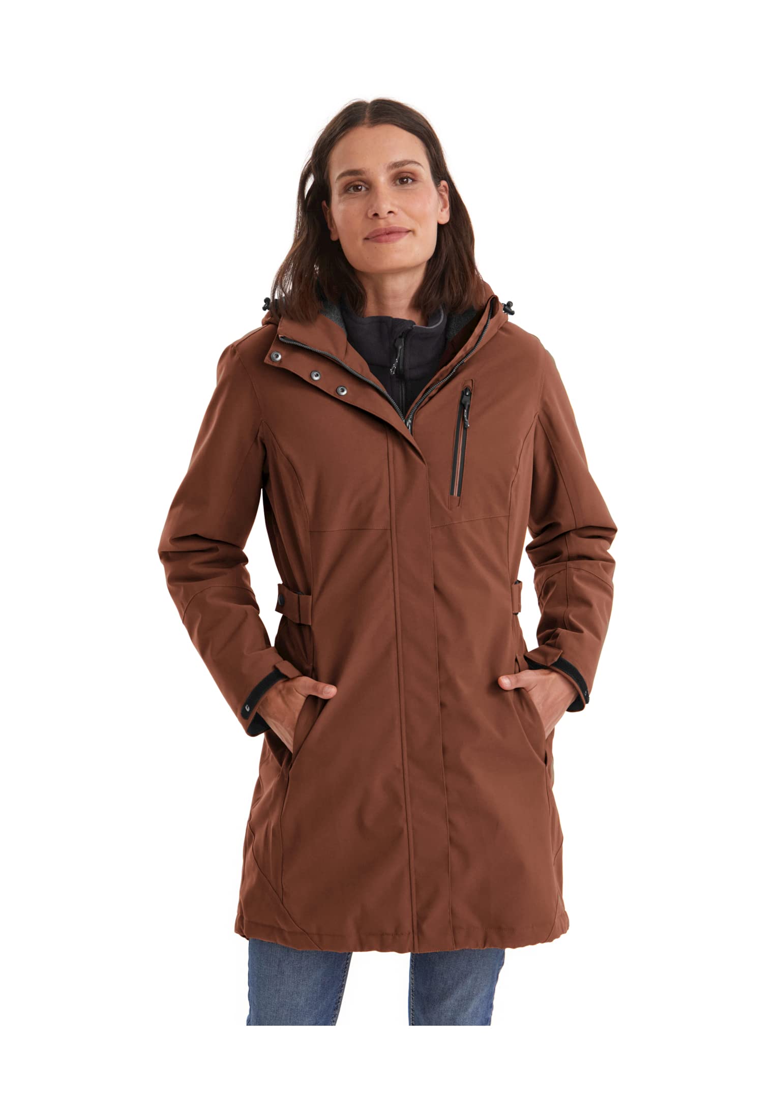 Killtec Damen Parka Funktionsparka mit abzippbarer Kapuze KOW 165 WMN PRK wasserdicht