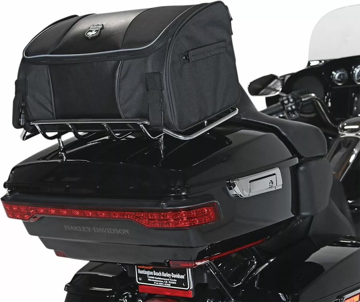 Generico Nelson-(Rigg) Motorradtasche Traveler Lite, 35 Liter, schwarz, mit Regenabdeckung - Tail Bag - NR-250