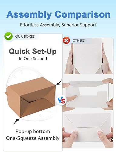 Miniatura 2 de Shallive 30 cajas de regalo blancas pequeñas para fiestas de San Valentín, caja de regalo de galletas de caramelo en blanco, regalo de bricolaje,