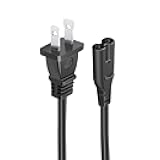 Power Cord Replacement for Sony SRS-XP500 SRS-XV500 SRS-XP700 XV800 SRS-X9 MHC-V13 MHC-V11 MHC-V43D Speaker 8.2ft 2 Prong AC Power Cord Cable