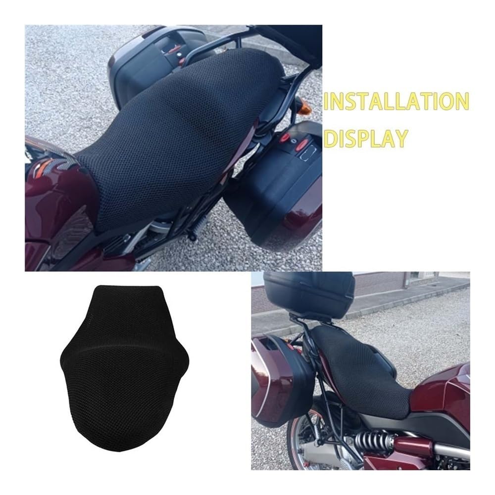 Cojín Asiento Motocicleta para Kaw&asaki Ver&sys 650 Ver&sys650 Funda Protectora para Asiento De Motocicleta Protector Solar Transpirable Disipación De Calor Malla 3D